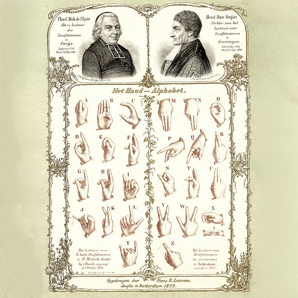 Handalfabet, 1872. Vervaardiger onbekend, Groninger Archieven